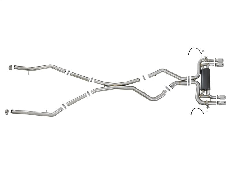 aFe MACH Force-Xp 3.5in 304 SS Cat-Back w/Polished Tips 15-18 BMW X5 M (F85)/X6 M (F86) V8-4.4L S63 - 49-36341-P