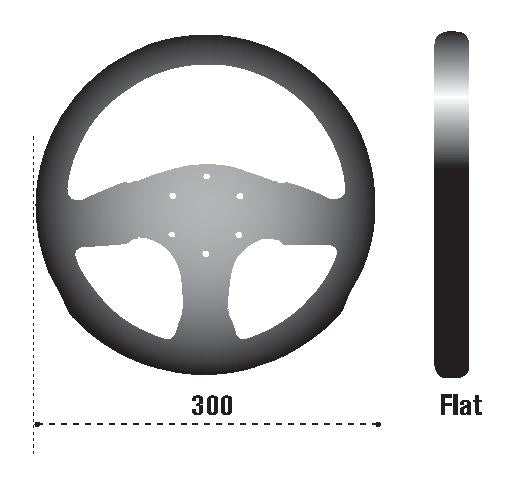 Sparco Strwhl 300 Suede Black - 015P300SN