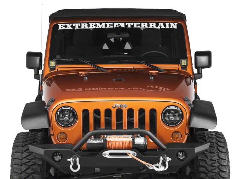 Raxiom 07-18 Jeep Wrangler JK Windshield Mounted Light Brackets - J106735