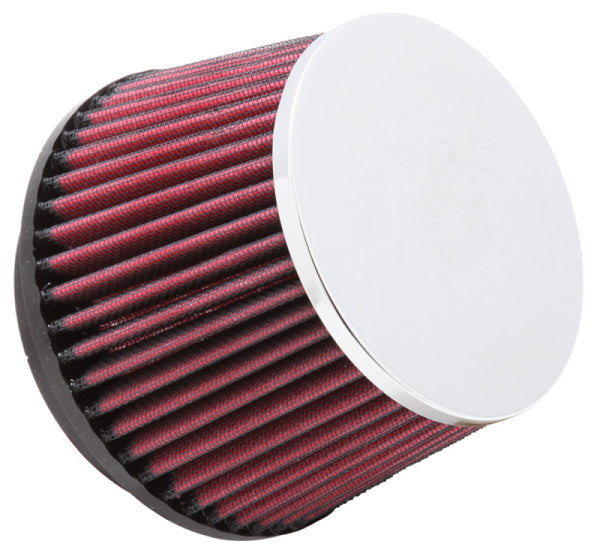 K&N Universal Chrome Filter 100MM Flange ID / 138MM Base OD / 114MM Top OD / 92MM Height - RC-5057 for 2002-2006 Mini Cooper 