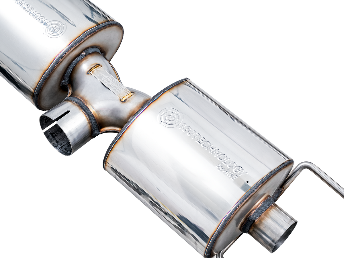 AWE Subaru BRZ/ Toyota GR86/ Toyota 86 Touring Edition Cat-Back Exhaust- Chrome Silver Tips - 3015-32486