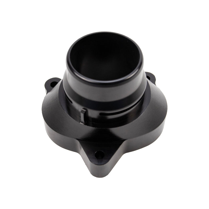 Wehrli 11-25 Ford Power Stroke 6.7L Billet Aluminum Thermostat Housing - Black Anodized - WCF100148