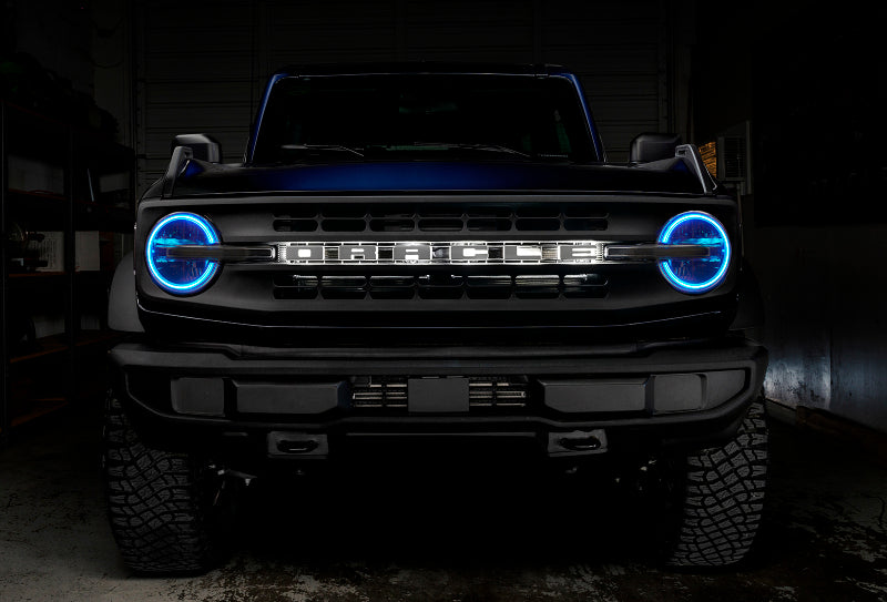 Oracle 2021 Ford Bronco DRL Upgrade w/ Halo Kit - ColorSHIFT w/ BC1 Controller SEE WARRANTY - 1468-335