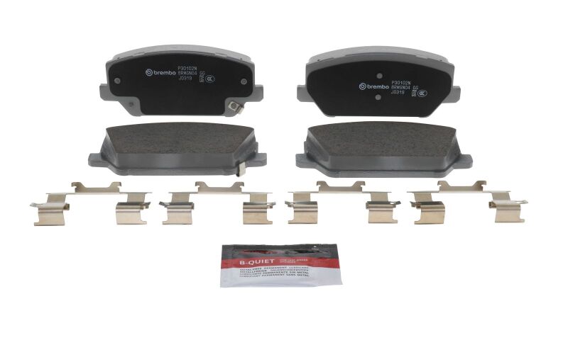 Brembo 19-22 Hyundai Santa Fe/ Hyundai Veloster N Front NAO Brake Pad - P30102N