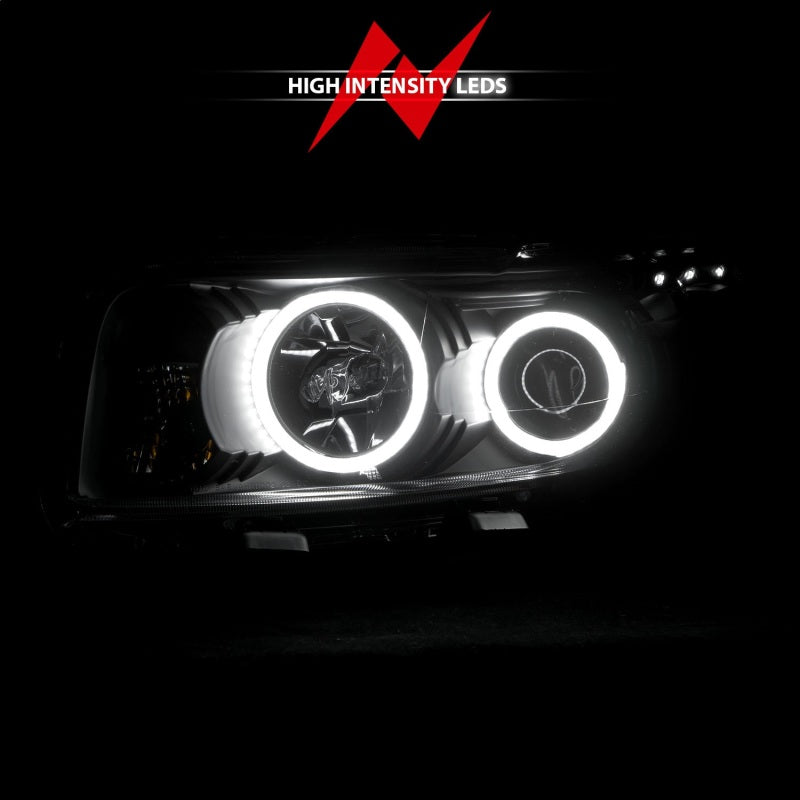 ANZO 2008-2010 Scion Xb Projector Headlights w/ Halo Black - 121280
