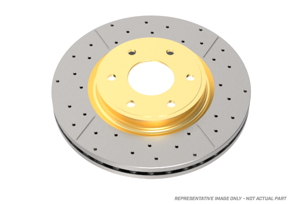 DBA 08-10 STi/2017 BRZ w/Perf. Pkg. Rear Dual-Drilled Street Series Rotor - DBA2656X-10