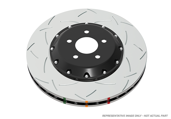 DBA 10-16 Hyundai Genesis Coupe 2.0T (w/Brembo Brakes) Front 5000 Series Slotted Rotor w/Black Hat - DBA52466BLKS