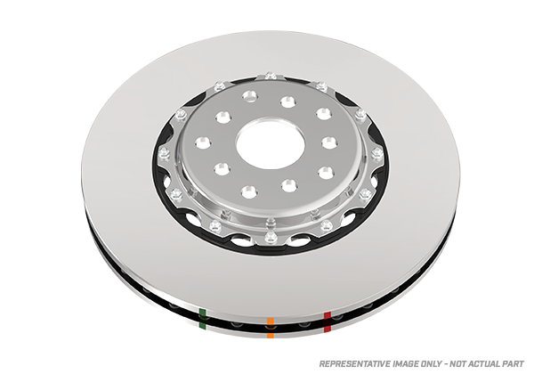 DBA 95-97 Porsche 911 Carrera Front T3 5000 Series Uni-Directional Slotted Rotor w/ Black Hat - DBA52390BLKS