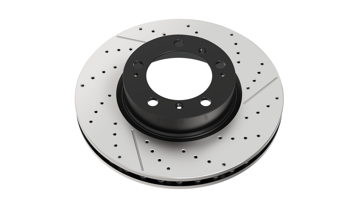 DBA 05-06 Porsche Boxster S (w/Iron Rotor) Front Left En-Shield OE Drilled Rotor - DBA3602OEXL