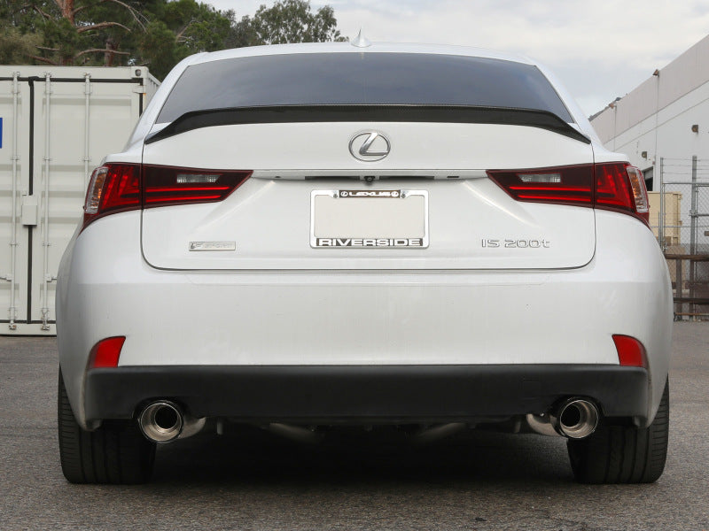aFe POWER Takeda 16-17 Lexus IS200t L4-2.0L (t) 2.5in-3in 304 SS CB Exhaust - Carbon Fiber - 49-36059-C
