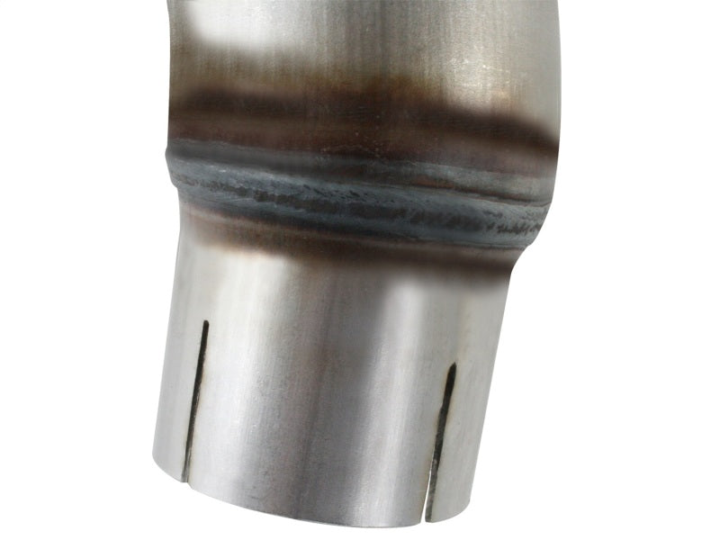aFe Twisted Steel Delete Down-Pipe and Y-Pipe 2 to 2-1/2in Alum Steel Exhaust 12-16 Jeep Wrangler - 48-06210