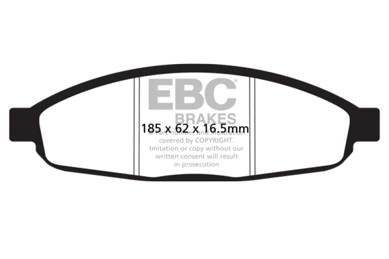EBC 05-07 Chrysler Pacifica 3.5 Greenstuff Front Brake Pads - DP21688