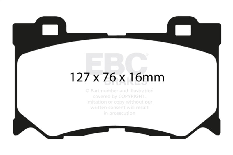EBC 08-15 Infiniti G37 3.7 Greenstuff Front Brake Pads - DP21823