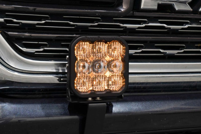 Diode Dynamics SS5 Bumper LED Pod Light Kit for 2019-Present Ram - Yellow Pro Driving - DD7620