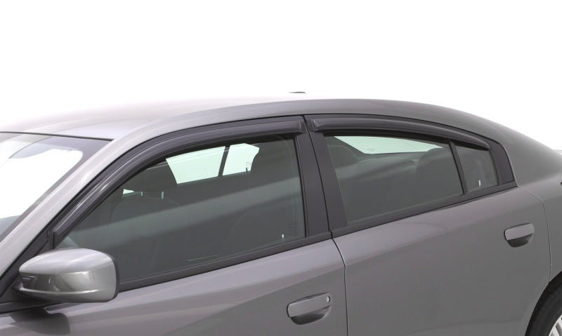AVS 11-18 Dodge Charger Ventvisor Outside Mount Window Deflectors 4pc - Smoke - 94313