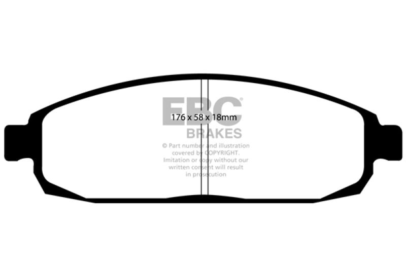 EBC 05-10 Jeep Commander 3.7 Yellowstuff Front Brake Pads - DP41732R
