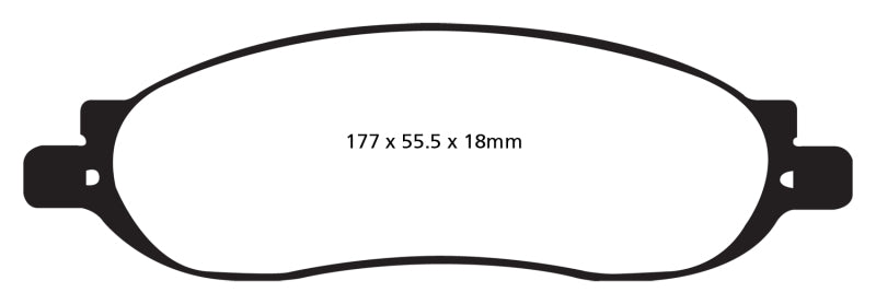 EBC 05-07 Ford F250 (inc Super Duty) 5.4 (2WD) Yellowstuff Rear Brake Pads - DP41778R