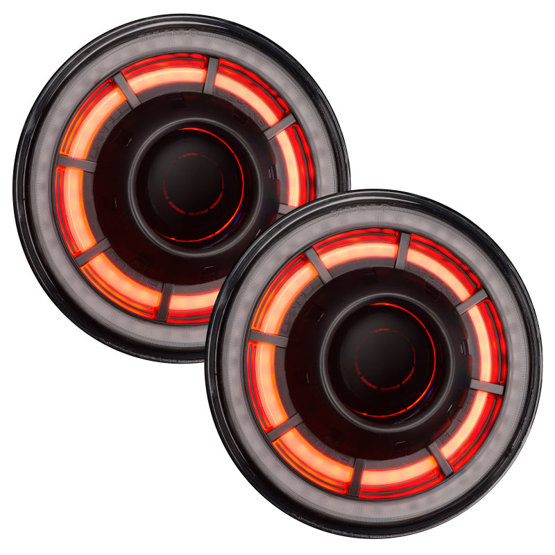 ORACLE Lighting 0718 Jeep Wrangler JK Oculus 7in ColorSHIFT BiLED Projector Headlights SEE WARRANTY - 5876-334