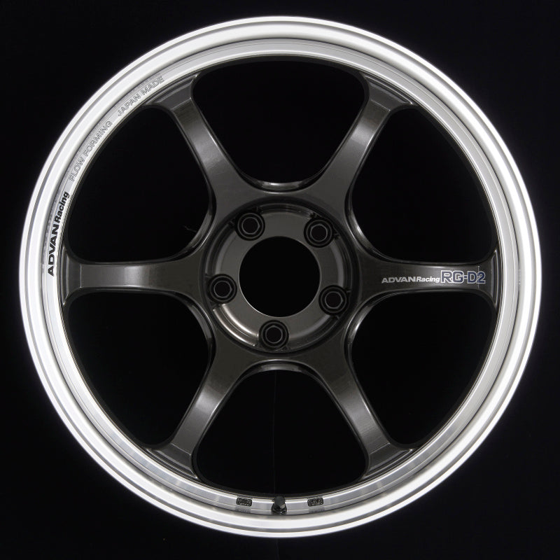 Advan RG-D2 18x9.5 +45 5-114.3 Machining &amp; Black Gunmetallic Wheel - YAT8J45EMBG