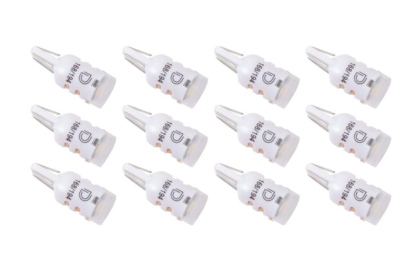 Diode Dynamics 194 LED Bulb HP5 LED Natural - White Set of 12 - DD0028TW for 1980-1993 Ford Mustang - front view