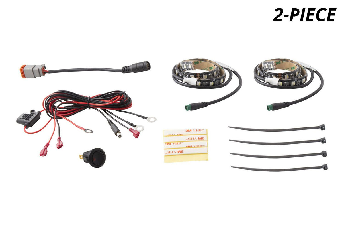 Diode Dynamics RGBW Grille Strip Kit 2pc Multicolor - DD0441