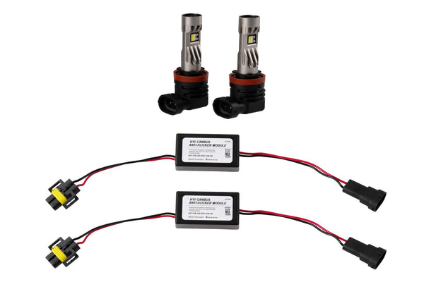 Diode Dynamics H11/H8/H9 White SL2 Pro LED Bulbs (pair) - DD0640P for 2006-2019 Honda Pilot - front view