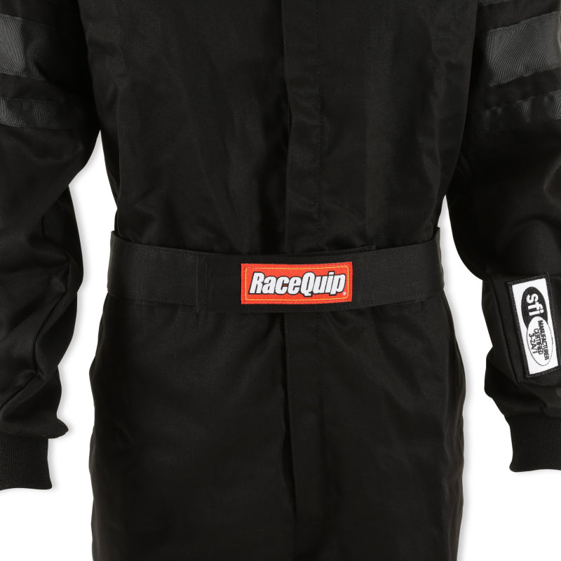 RaceQuip Black SFI-1 1-L Suit - Small - 110002RQP