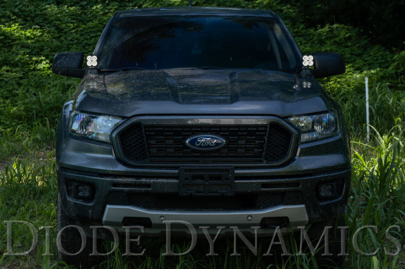 Diode Dynamics 19-21 Ford Ranger Stage Series 2in LED Ditch Light Kit - Yellow Pro Combo - DD6590 for 2019-2023 Ford Ranger -