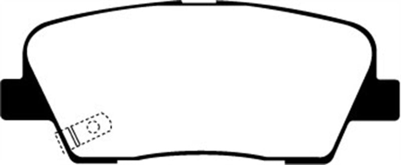EBC 11+ Hyundai Equus 4.6 Greenstuff Rear Brake Pads - DP21806