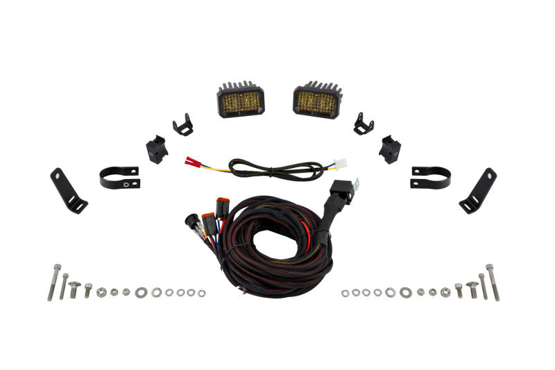 Diode Dynamics Stage Series 1 1/2 In Roll Bar Chase Light Kit SSC2 Pro - Yellow (Pair) - DD7733