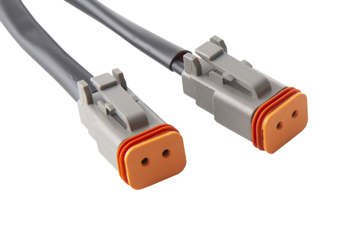 Clearance - Diode Dynamics Splitter Wire 14AWG One Female DT Connector Two Male - DD4080
