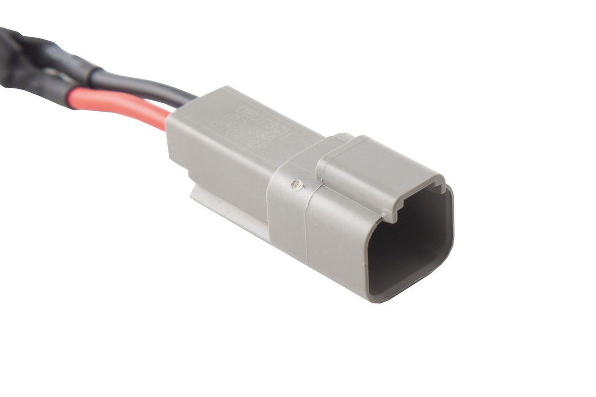 Clearance - Diode Dynamics Splitter Wire 14AWG One Female DT Connector Two Male - DD4080
