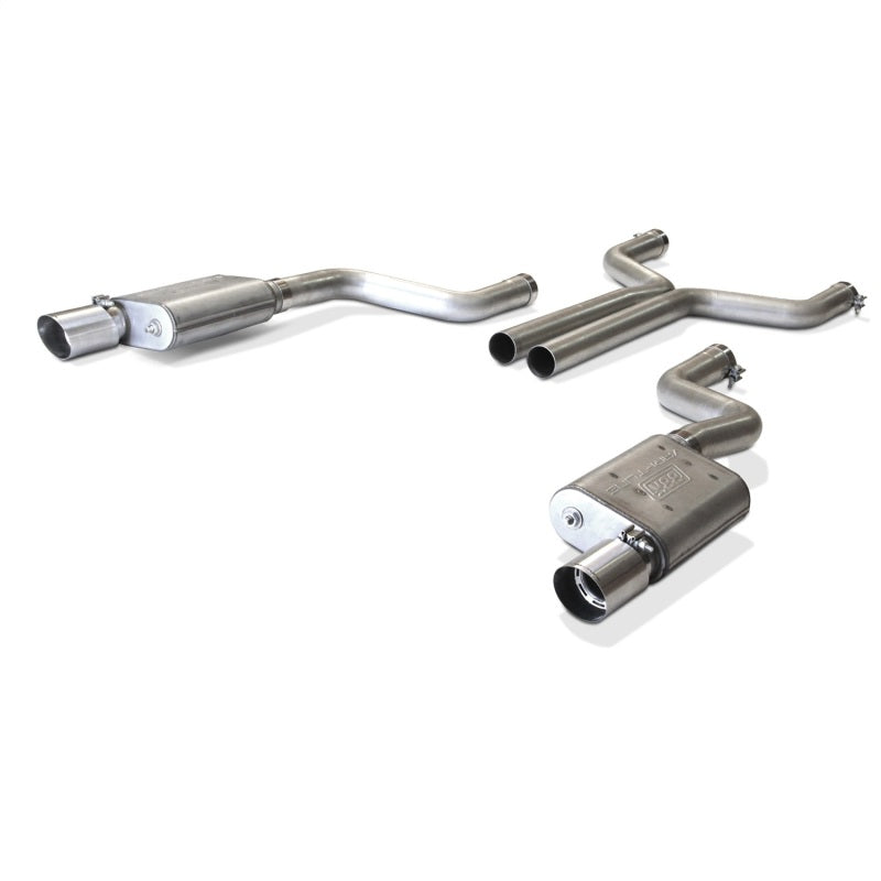 BBK 15-17 Mustang GT Varitune Complete Cat Back Exhaust System (Includes Resonator Delete X-Pipe) - 30065