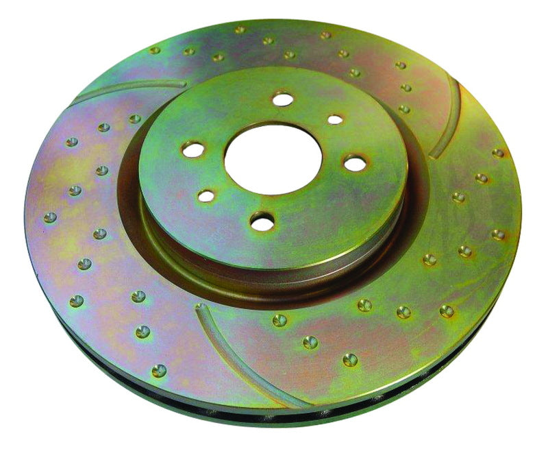 EBC 01-04 Jaguar X-Type 2.5 GD Sport Rear Rotors - GD1050 for 2002-2008 Jaguar X Type - close-up