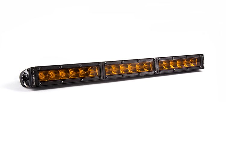 Diode Dynamics 18 In LED Light Bar Single Row Straight - Amber Combo Each Stage Series - DD5052