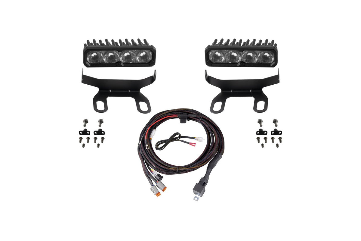 Diode Dynamics 2013-2018 Ram 1500 Ram Standard SS6 Sport LED Kit Yellow Fog 3000K - DD8862