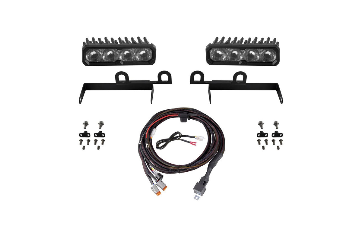 Diode Dynamics 2013-2018 Ram 1500 Ram SportExpress SS6 Pro LED Kit Yellow Fog 3000K - DD8616