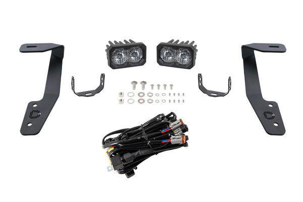 Diode Dynamics 18-21 Subaru Crosstrek Stage Series 2in LED Ditch Light Kit Sport - White Combo - DD6562 for 2018-2023 Subaru 