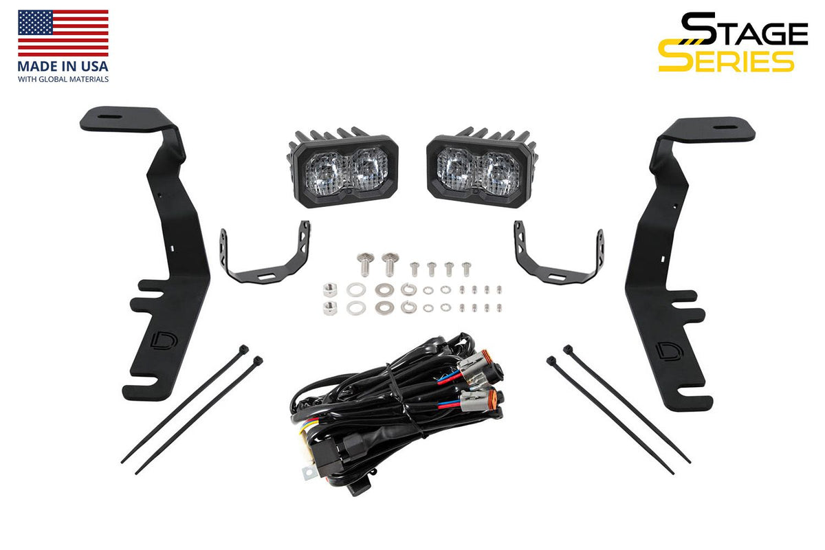 Diode Dynamics 15-20 Ford F-150/Raptor Sport SS3 LED Ditch Light Kit - Yellow Combo - DD6568