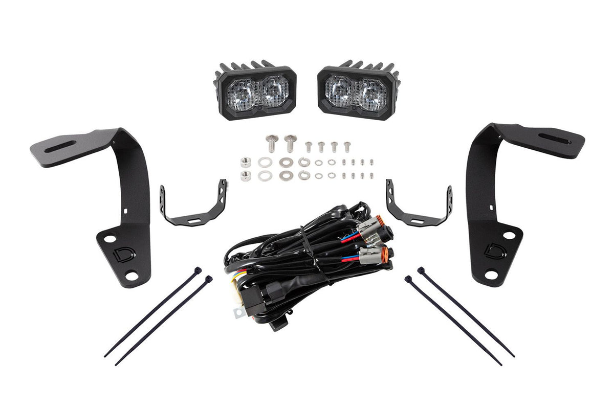Diode Dynamics 10-21 Toyota 4Runner Stage Series 2in LED Ditch Light Kit - Pro White Combo - DD6752