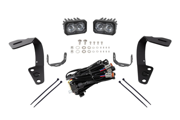 Diode Dynamics 10-21 Toyota 4Runner Stage Series 2in LED Ditch Light Kit Sport - White Combo - DD6750 for 2010-2024 Toyota 4R