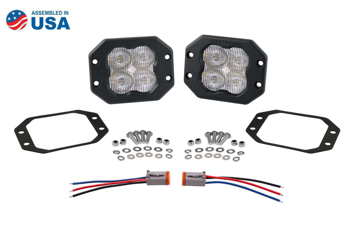 Diode Dynamics SS3 Pro ABL - White Flood Flush (Pair) - DD6932P