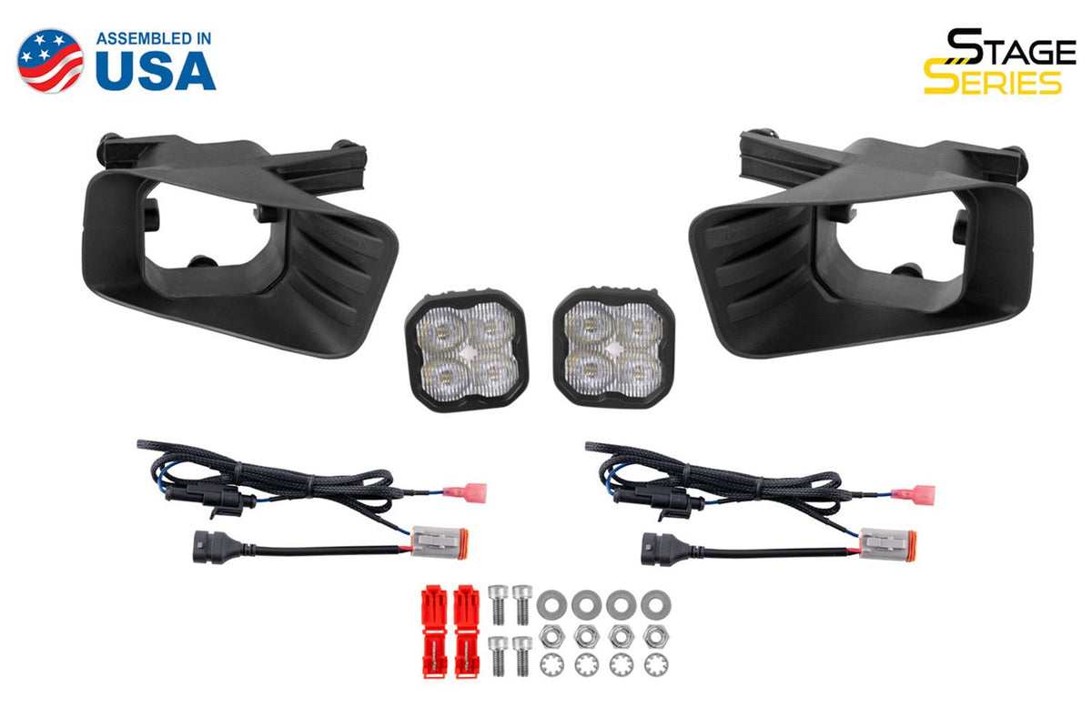 Diode Dynamics SS3 Pro Type Ram Horiz Kit ABL - Yellow SAE Fog - DD7080