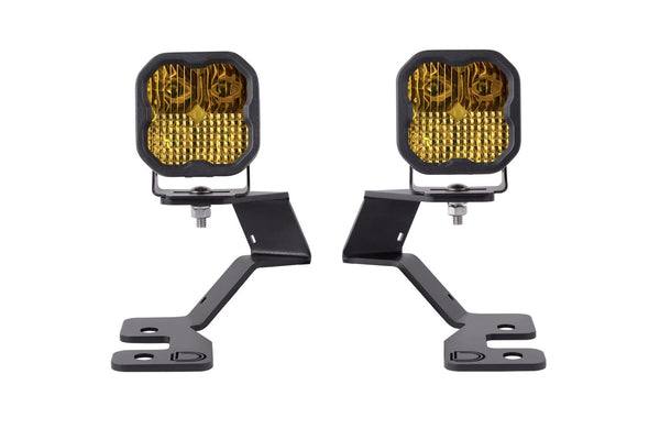 Diode Dynamics 2021 Ford Bronco SS3 LED Ditch Light Kit - Sport Yellow Pro Combo - DD7141 for 2021-2026 Ford Bronco - front v