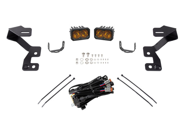 Diode Dynamics 2021 Ford Bronco Stage Series 2in LED Ditch Light Kit - Sport Yellow Pro Combo - DD7145 for 2021-2026 Ford Bro