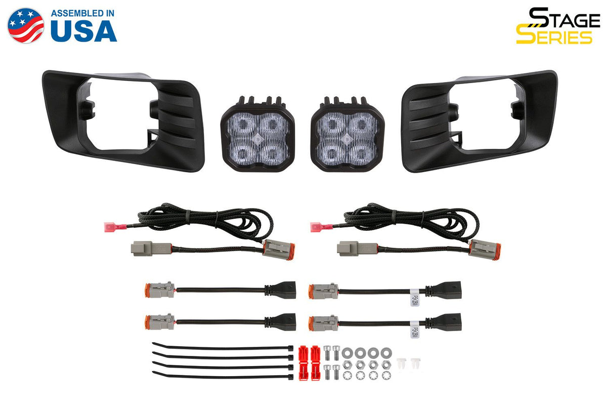 Diode Dynamics SS3 Type CH LED Fog Light Kit Sport ABL - Yellow SAE Fog - DD7303