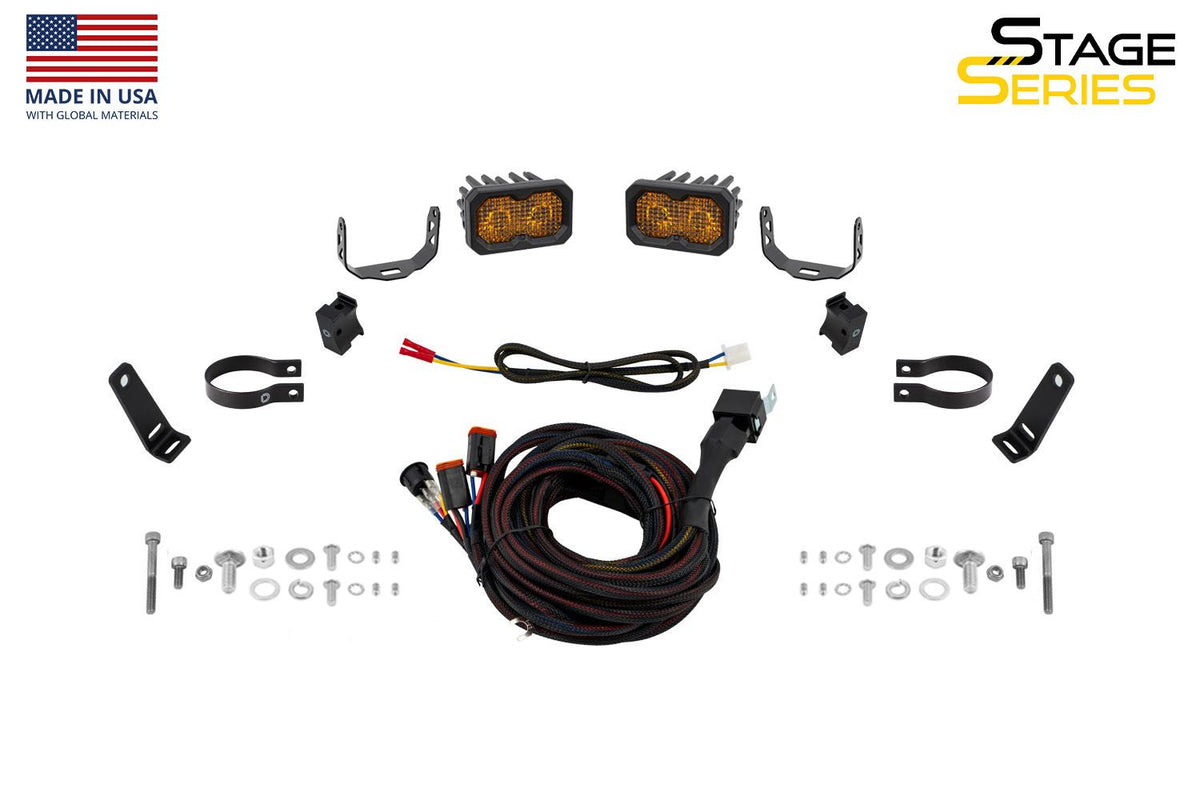 Diode Dynamics Stage Series 1 In Roll Bar Chase Light Kit SSC2 Sport - Yellow (Pair) - DD7724
