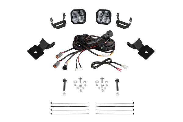 Diode Dynamics 14-18 Polaris RZR XP Stage Series SS3 A-Pillar Pod Kit - Pro White Combo - DD7848 for 2014-2018 Polaris RZR 90