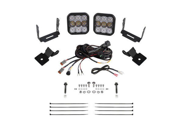Diode Dynamics 14-18 Polaris RZR XP Stage Series SS5 A-Pillar Pod Kit - Sport White Combo - DD7850 for 2014-2018 Polaris RZR 