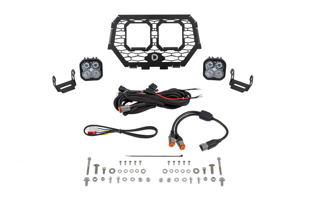 Diode Dynamics 2014-2018 Polaris RZR XP Stage Series LED Grille Kit - Pro White Combo - DD7859